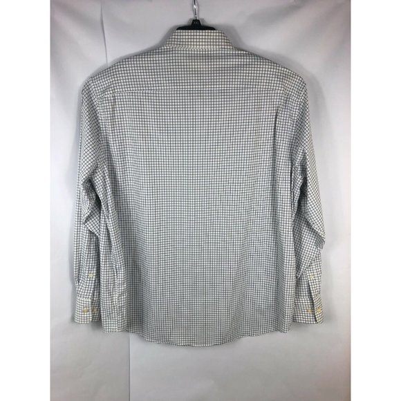 Peter Millar Summer Comfort Men's 2XL Long Sleeve White Check Nylon Blend A9 - Picture 4 of 4